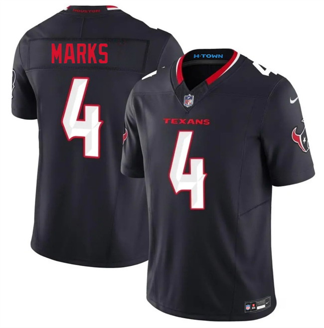 Personalized Men’s Houston Texans #4 Woody Marks Navy 2nd Alternate 2026 F.U.S.E. Limited Stitched Football Jersey