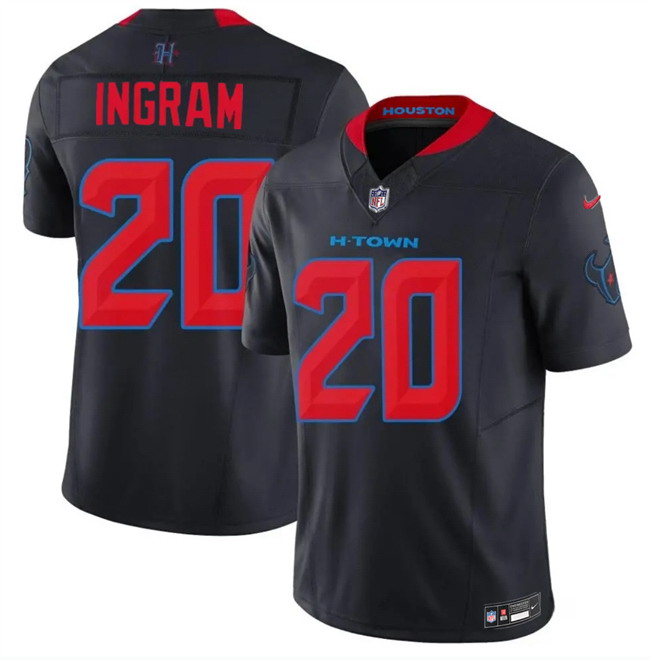 Personalized Men’s Houston Texans #20 Ja’Marcus Ingram Navy 2nd Alternate 2026 F.U.S.E. Limited Stitched Football Jersey