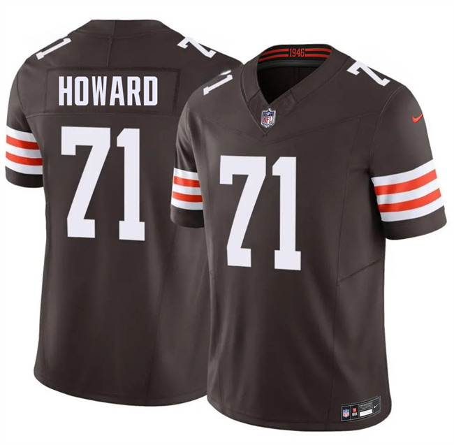 Personalized Men’s Cleveland Browns #71 Tytus Howard Brown F.U.S.E. Limited Stitched Football Jersey