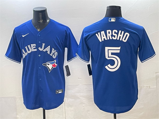 Personalized Men’s Toronto Blue Jays #5 Daulton Varsho Royal 2025 Cool Base Stitched Baseball Jersey