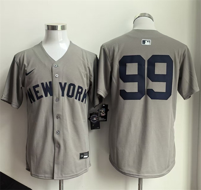 Personalized Men’s New York Yankees #99 Aaron Judge Grey 2026 Limited Stitched Baseball Jersey