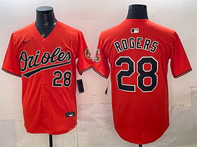 Personalized Men’s Baltimore Orioles #28 Trevor Rogers Orange 2025 Limited Stitched Baseball Jersey