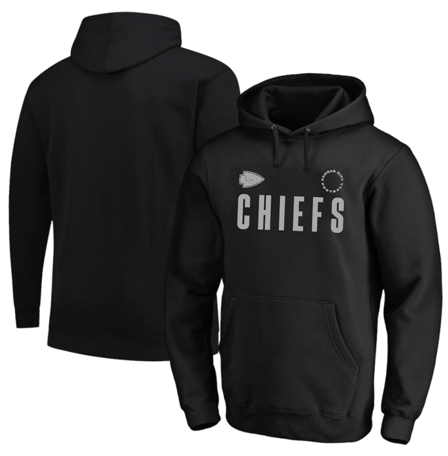 Personalized Men’s Kansas City Chiefs Black Big & Tall Chip Shot Hoodie