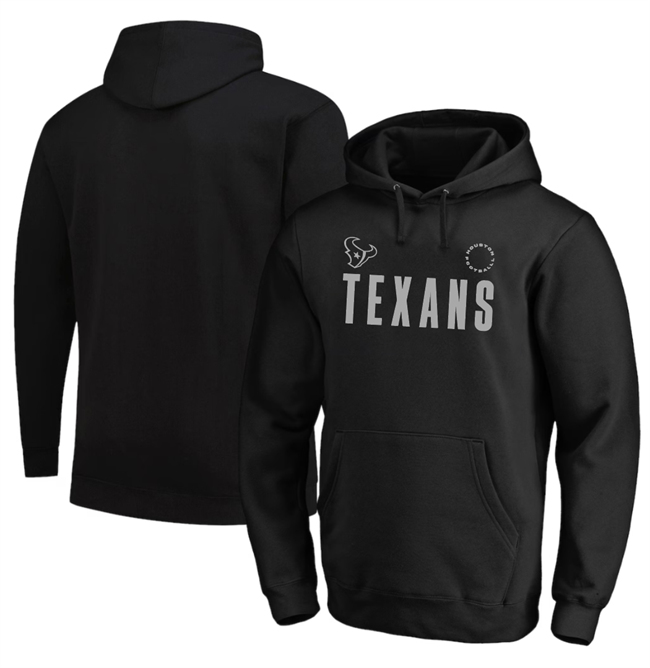 Personalized Men’s Houston Texans Black Big & Tall Chip Shot Hoodie