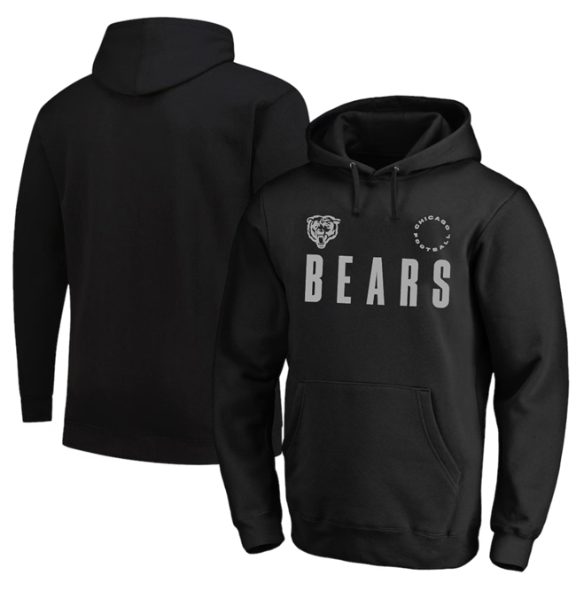 Personalized Men’s Chicago Bears Black Big & Tall Chip Shot Hoodie