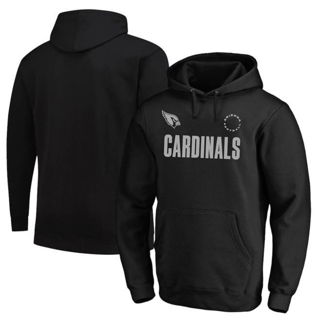 Personalized Men’s Arizona Cardinals Black Big & Tall Chip Shot Hoodie