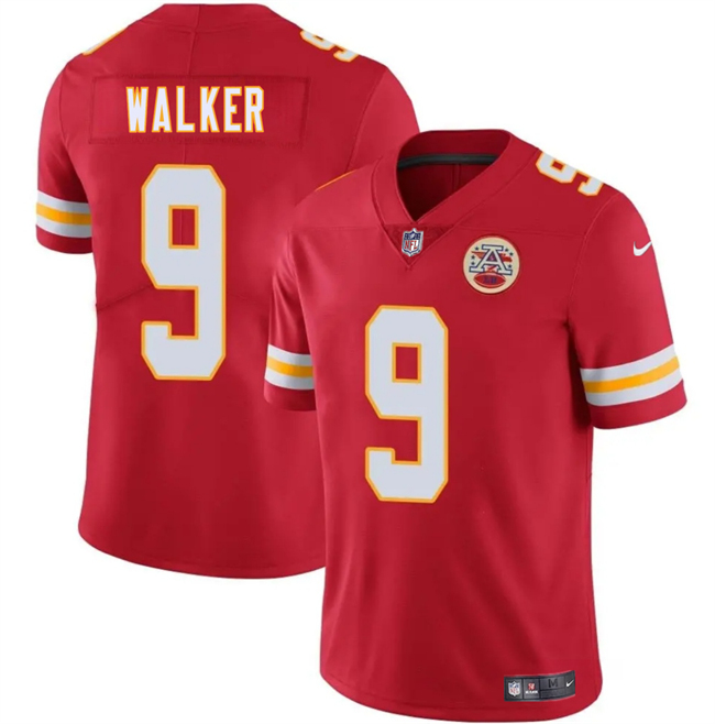 Personalized Youth Kansas City Chiefs #9 Kenneth Walker III Red Untouchable Limited Stitched Football Jersey