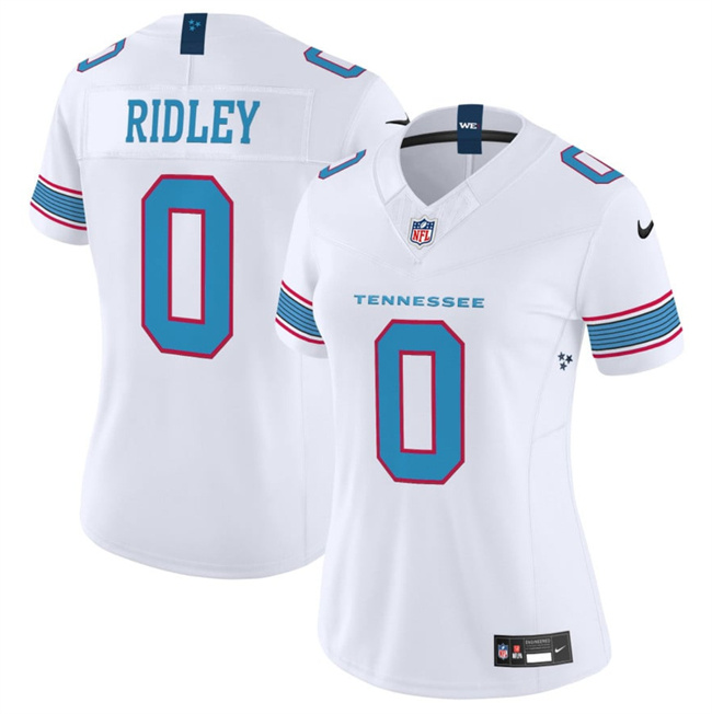 Personalized Women’s Tennessee Titans #0 Calvin Ridley White 2026 F.U.S.E. Limited Stitched Football Jersey(Run Small)