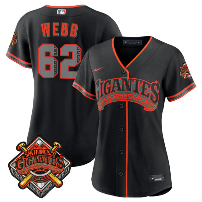 Personalized Women’s San Francisco Giants #62 Wilkin Ramos Black 2026 Alternate Stadium Stitched Baseball Jersey(Run Small)
