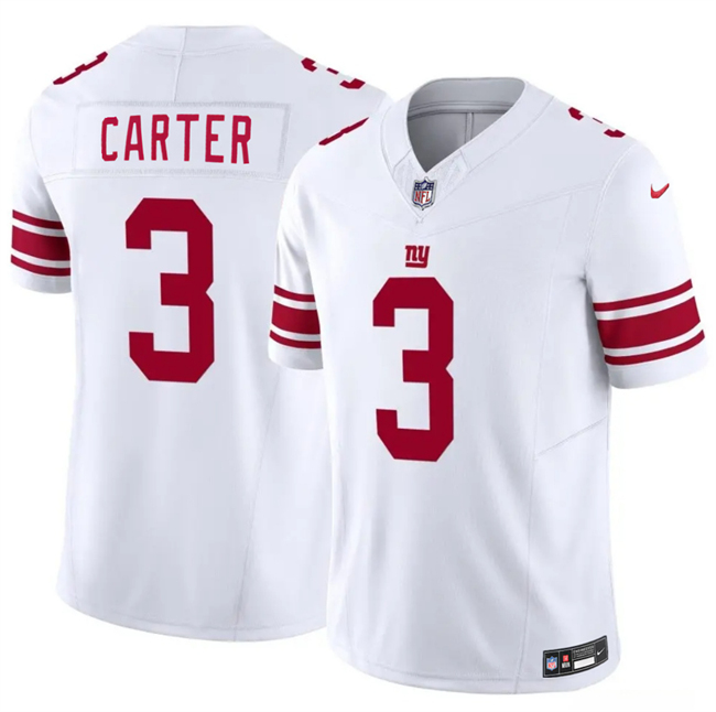 Personalized Men’s New York Giants #3 Abdul Carter White 2026 F.U.S.E. Untouchable Limited Stitched Jersey