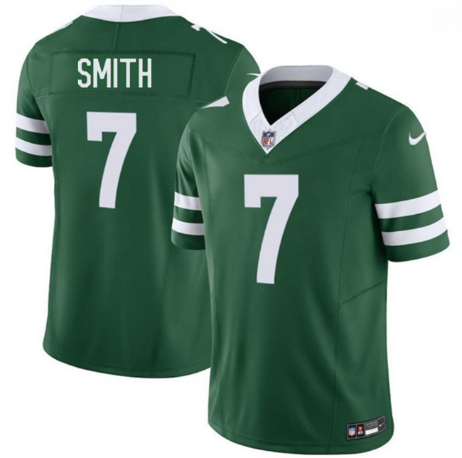 Personalized Men’s New York Jets #7 Geno Smith Green 2025 F.U.S.E. Untouchable Limited Stitched Jersey