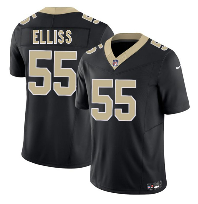 Personalized Men’s New Orleans Saints #55 Kaden Elliss Black 2026 F.U.S.E Limited Stitched Football Jersey