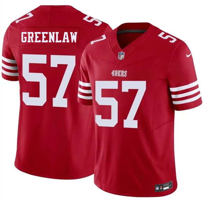 Personalized Men’s San Francisco 49ers #57 Dre Greenlaw Red 2026 F.U.S.E. Untouchable Limited Stitched Football Jersey