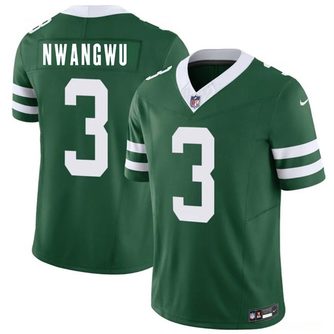 Personalized Men’s New York Jets #3 Kene Nwangwu Green 2026 F.U.S.E. Untouchable Limited Stitched Jersey