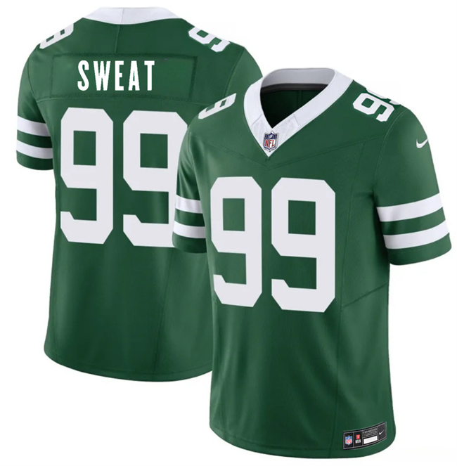 Personalized Men’s New York Jets #99 T’Vondre Sweat Green 2026 F.U.S.E. Untouchable Limited Stitched Jersey