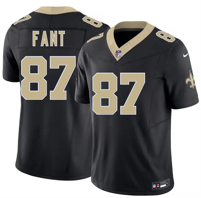 Personalized Men’s New Orleans Saints #87 Noah Fant Black 2026 F.U.S.E Limited Stitched Football Jersey