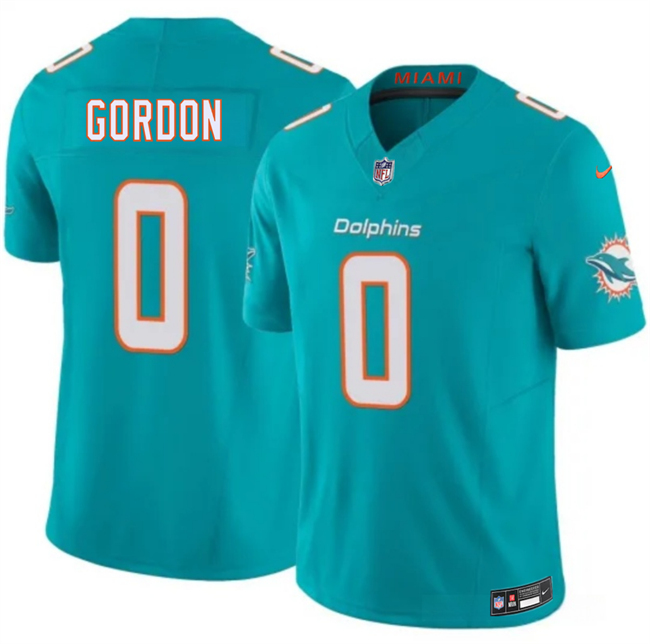 Personalized Men’s Miami Dolphins #0 Ollie Gordon Aqua 2026 F.U.S.E. Limited Stitched Football Jersey