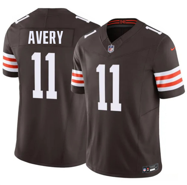 Personalized Men’s Cleveland Browns #11 Tre Avery Brown 2026 F.U.S.E. Limited Stitched Football Jersey