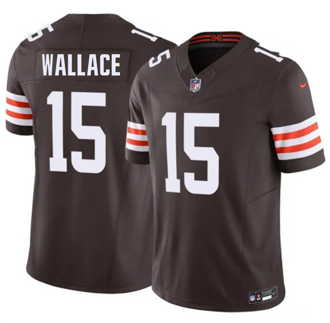 Personalized Men’s Cleveland Browns #15 Tylan Wallace Brown 2026 F.U.S.E. Limited Stitched Football Jersey
