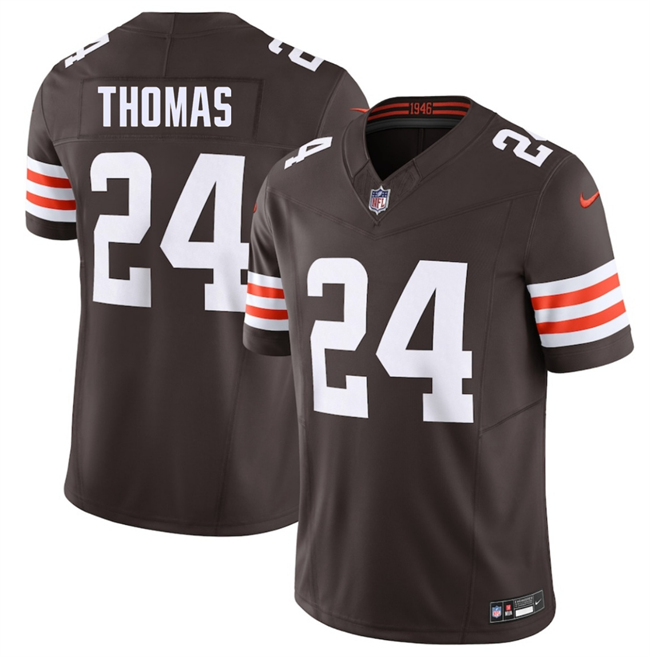 Personalized Men’s Cleveland Browns #24 Daniel Thomas Brown 2026 F.U.S.E. Limited Stitched Football Jersey