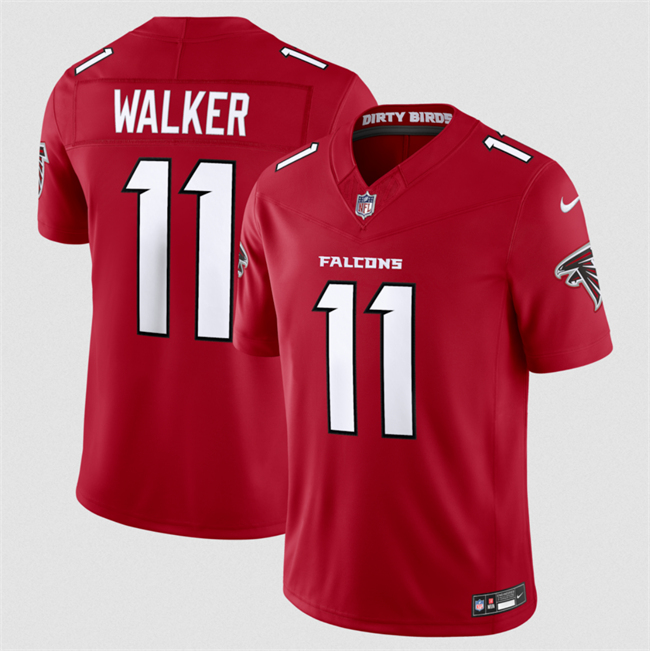 Personalized Men’s Atlanta Falcons #11 Jalon Walker Red 2026 New F.U.S.E. Untouchable Limited Stitched Football Jersey