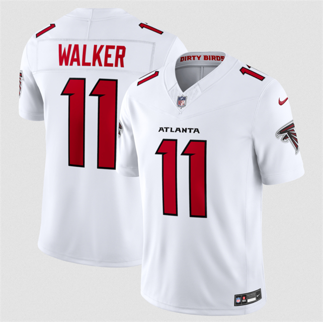 Personalized Men’s Atlanta Falcons #11 Jalon Walker White 2026 New F.U.S.E. Untouchable Limited Stitched Football Jersey