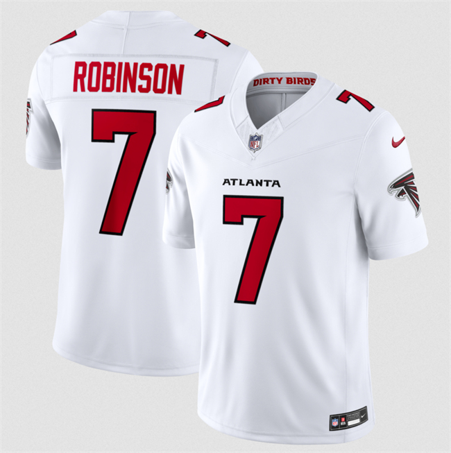 Personalized Men’s Atlanta Falcons #7 Bijan Robinson White 2026 New F.U.S.E. Untouchable Limited Stitched Football Jersey