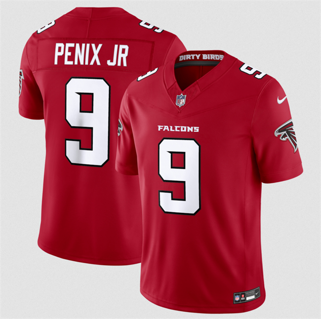Personalized Men’s Atlanta Falcons #9 Michael Penix Jr. Red 2026 New F.U.S.E. Untouchable Limited Stitched Football Jersey