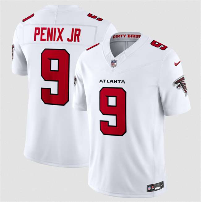 Personalized Men’s Atlanta Falcons #9 Michael Penix Jr. White 2026 New F.U.S.E. Untouchable Limited Stitched Football Jersey