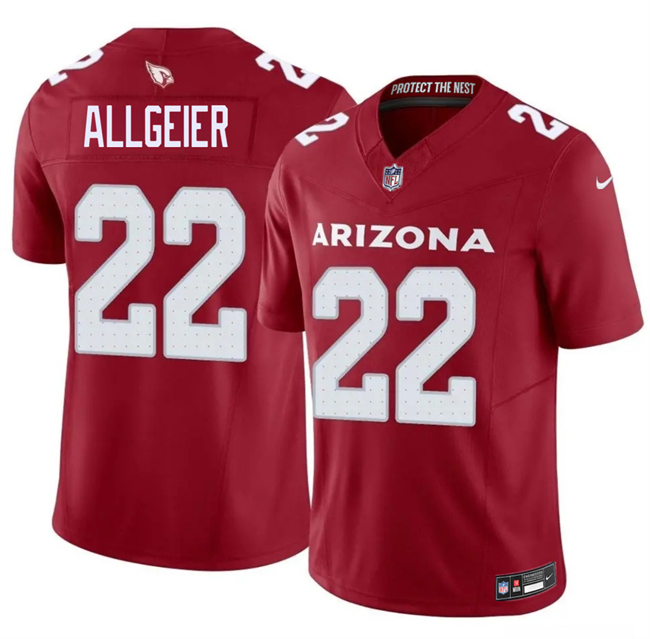 Personalized Men’s Arizona Cardinals #22 Tyler Allgeier Red 2026 F.U.S.E. Untouchable Limited Stitched Jersey
