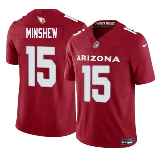 Personalized Men’s Arizona Cardinals #15 Gardner Minshew Red 2026 F.U.S.E. Untouchable Limited Stitched Jersey