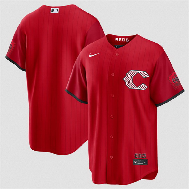 Personalized Men’s Cincinnati Reds Blank Red 2026 City Connect Stadium Stitched Baseball Jersey