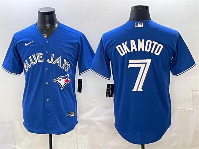 Personalized Men’s Toronto Blue Jays #7 Kazuma Okamoto Royal 2026 Cool Base Stitched Baseball Jersey