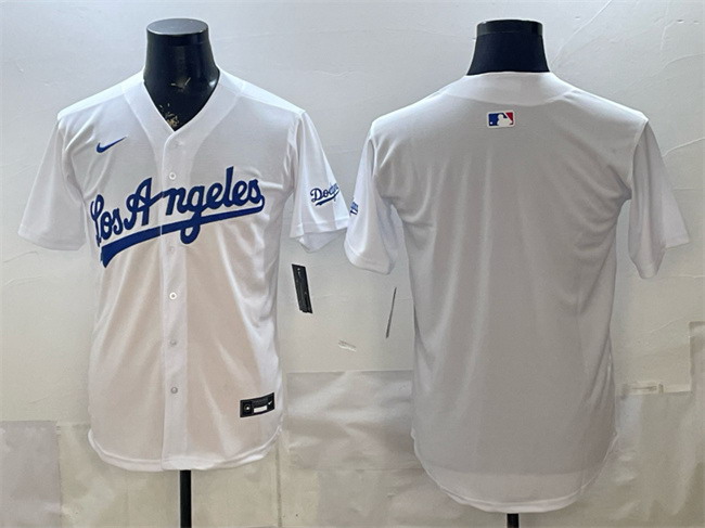 Personalized Men’s Los Angeles Dodgers Blank White Alternate Stadium Stitched Baseball Jersey