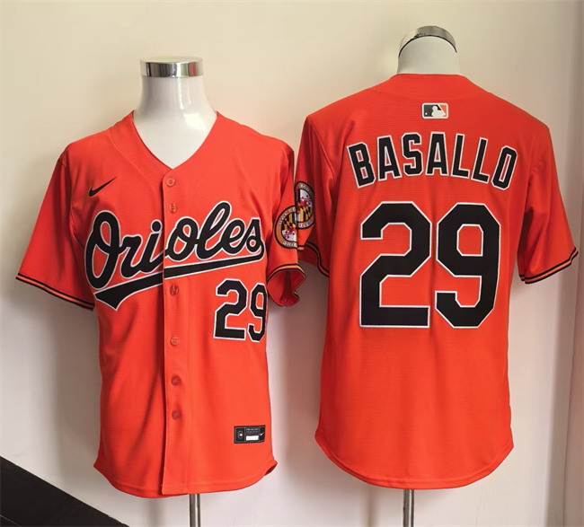 Personalized Men’s Baltimore Orioles #29 Samuel Basallo Orange 2026 Limited Stitched Baseball Jersey