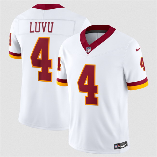 Personalized Men’s Washington Commanders #4 Frankie Luvu White 2026 F.U.S.E. Limited Stitched Football Jersey