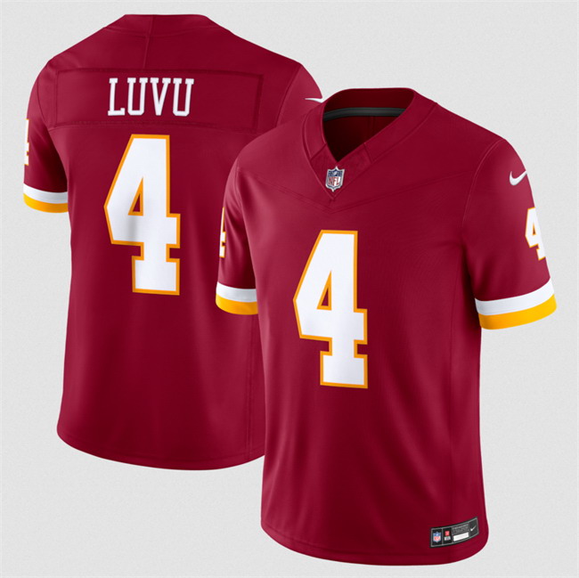 Personalized Men’s Washington Commanders #4 Frankie Luvu Burgundy 2026 F.U.S.E. Limited Stitched Football Jersey