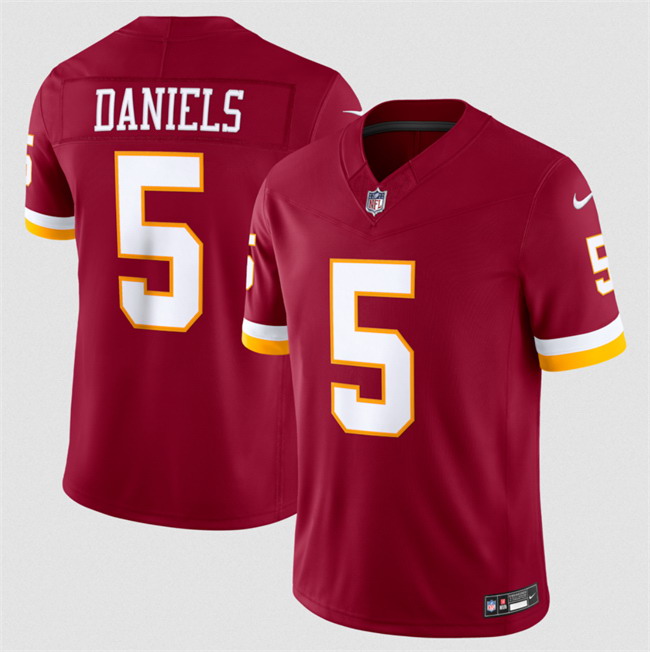 Personalized Men’s Washington Commanders #5 Jayden Daniels Burgundy 2026 F.U.S.E. Limited Stitched Football Jersey