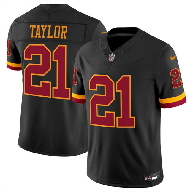 Personalized Men’s Washington Commanders #21 Sean Taylor Black 2026 F.U.S.E. Hail Raiser Alternate Limited Stitched Football Jersey