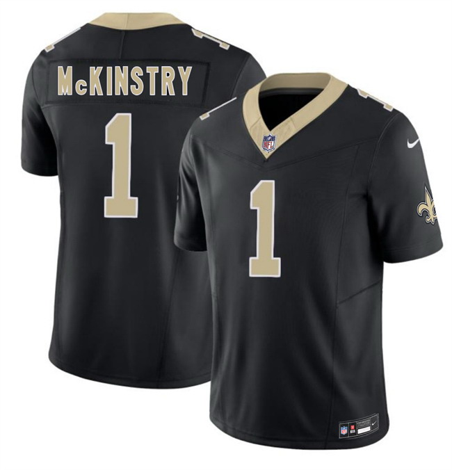 Personalized Men’s New Orleans Saints #1 Kool-Aid McKinstry Black 2026 F.U.S.E Limited Stitched Football Jersey