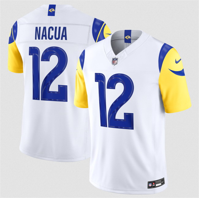 Personalized Men’s Los Angeles Rams #12 Puka Nacua White 2026 F.U.S.E. Limited Stitched Football Jersey