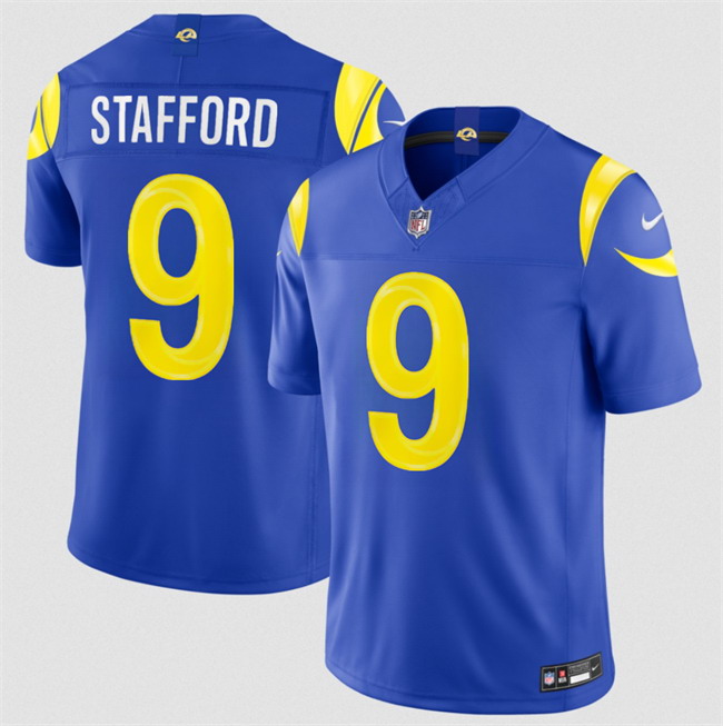 Personalized Men’s Los Angeles Rams #9 Matthew Stafford Royal 2026 F.U.S.E. Limited Stitched Football Jersey