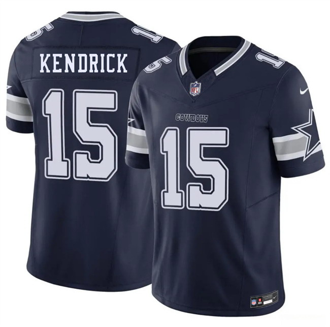 Personalized Men’s Dallas Cowboys #15 Derion Kendrick Navy 2026 F.U.S.E Untouchable Limited Stitched Football Jersey