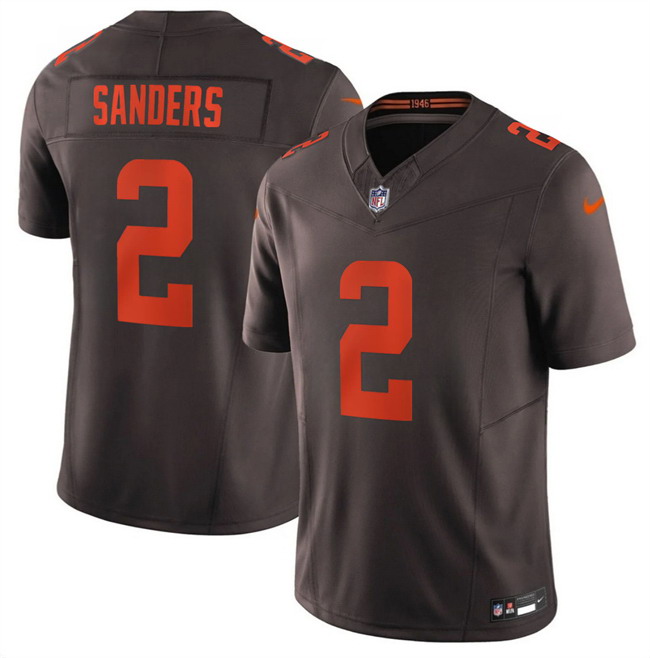 Personalized Men’s Cleveland Browns #2 Shedeur Sanders Brown 2026 F.U.S.E. ‘Alpha Dawg Edition’ Limited Stitched Football Jersey