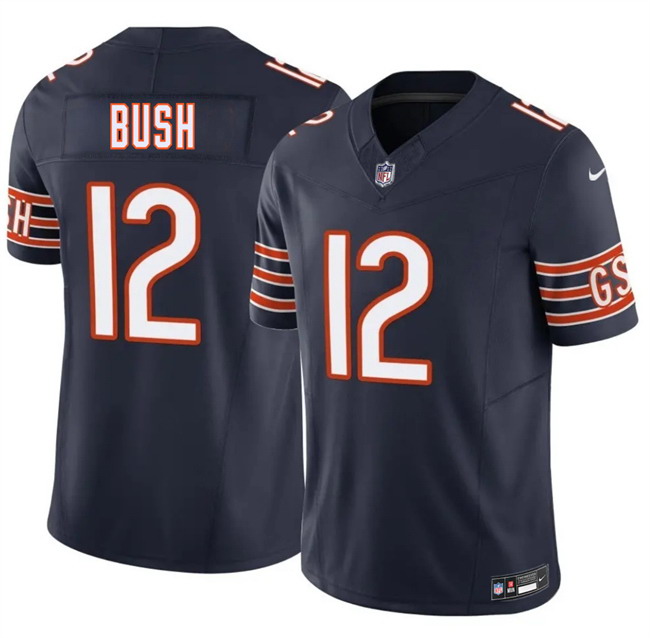Personalized Men’s Chicago Bears #12 Devin Bush Navy 2026 F.U.S.E. Untouchable Limited Stitched Football Jersey
