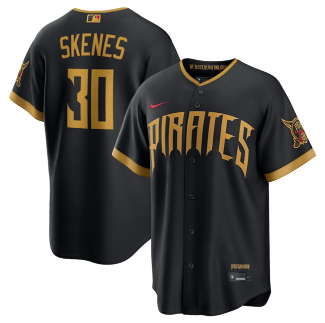 Personalized Men’s Pittsburgh Pirates ACTIVE PLAYER Black 2026 City Connect Stadium Stitched Baseball Jersey