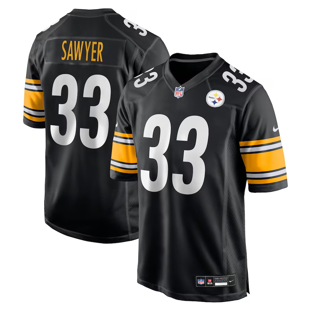 Personalized Men’s Pisttburgn Steelers #33 Jack Sawyer Black Untouchable Limited Stitched Football Jersey