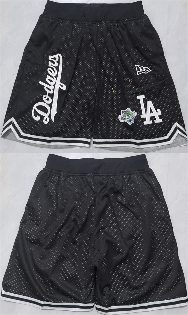 Personalized Men’s Los Angeles Dodgers Black Shorts (Run Small)