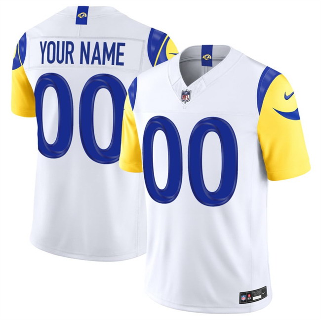 Personalized Men’s Los Angeles Rams Active Player White 2026 F.U.S.E. Limited Stitched Football Jersey