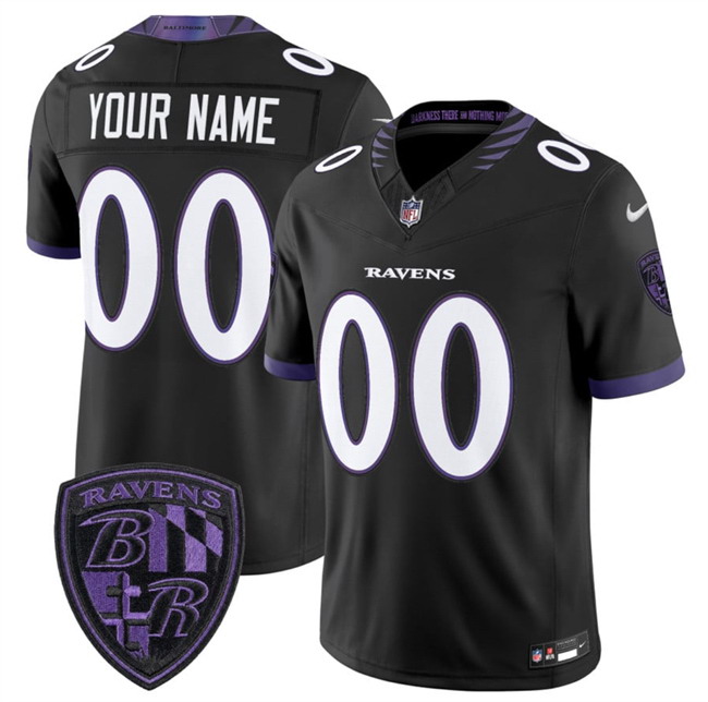 Personalized Men’s Baltimore Ravens Active Player Black 2026 F.U.S.E. Alternate Stitched Limited Football Jersey